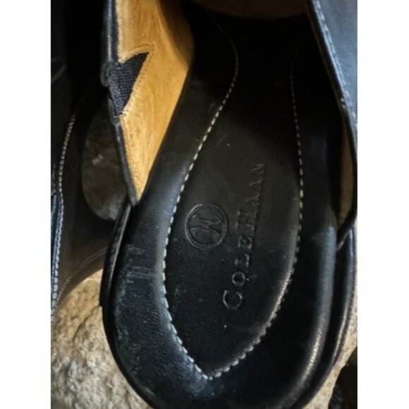 Cole Haan Black Leather Mules Clogs EUC Women's 6 - Picture 4 of 5